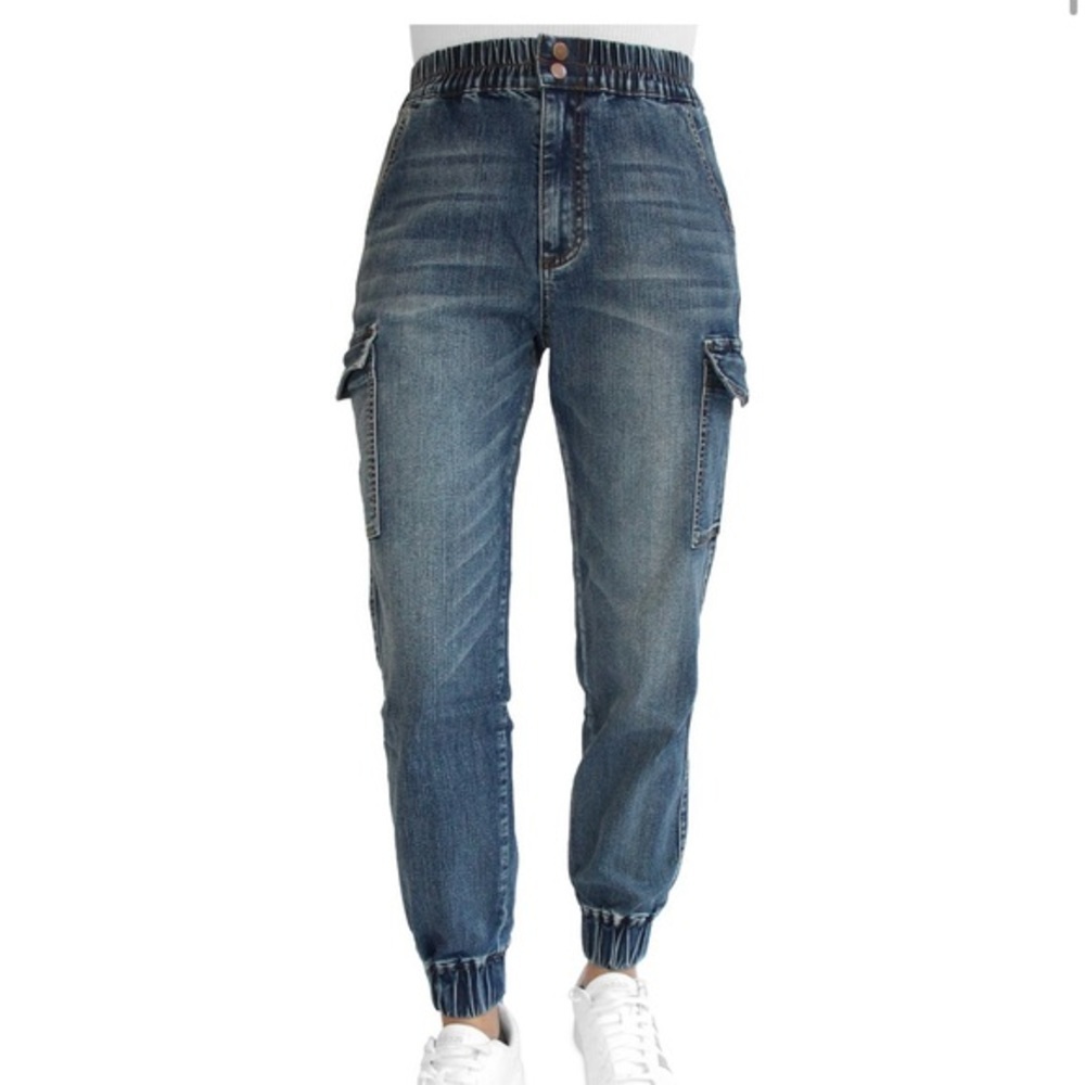 Designer Mid Rise Cargo Jogger Jeans. Look like Citizens of‎ Humanity. NWT.